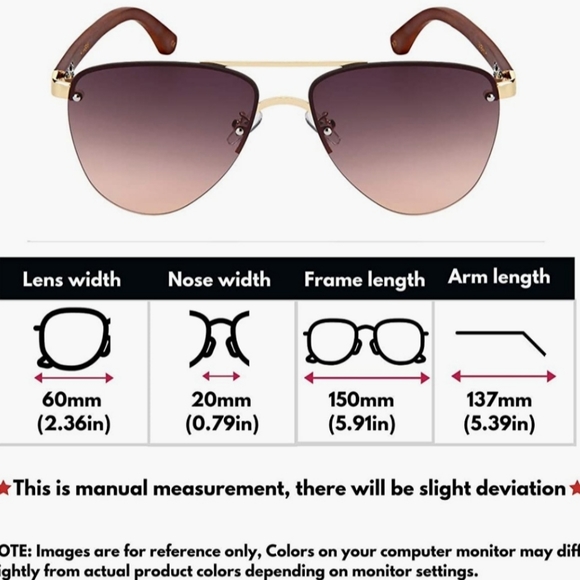 Edge I-Wear Natural Bamboo Sunglasses Semi-Rimless - Picture 3 of 4